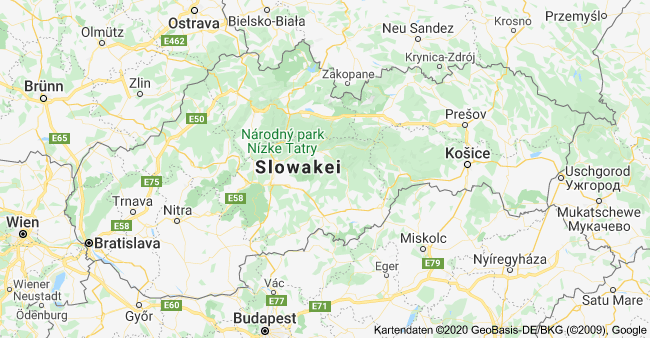 Karte:Slowakei